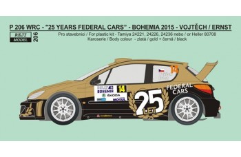 Transkit – Peugeot 206 WRC „25 years Federal Cars" - Rally Bohemia 2015